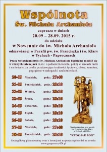 Nowenna do św. Michała Archanioła 2015